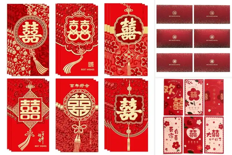 Detailed view of Best 18 Pack Red Envelopes