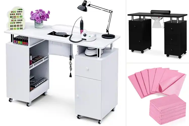 Detailed view of Best Acetone Resistant Nail Table Surface