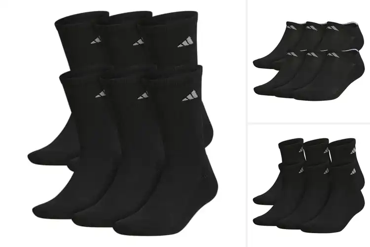 Detailed view of Best Adidas Athletic Cushioned Socks