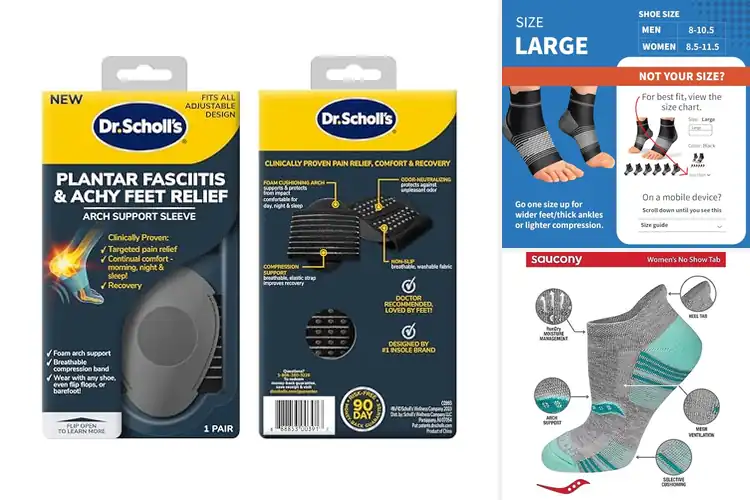 Detailed view of Best Arch Support Socks