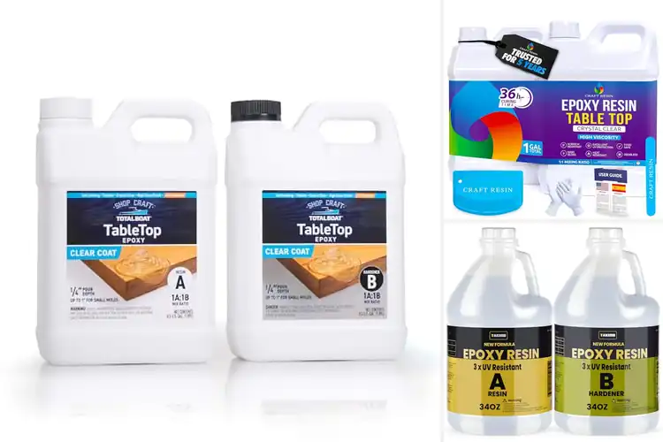 Detailed view of Best Bar Top Coatings