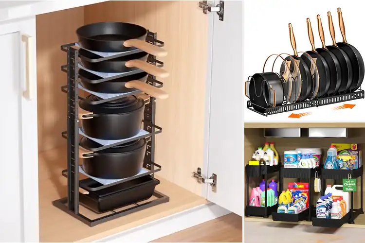 Detailed view of Best Base Cabinet Organizers for Easy Kitchen Storage