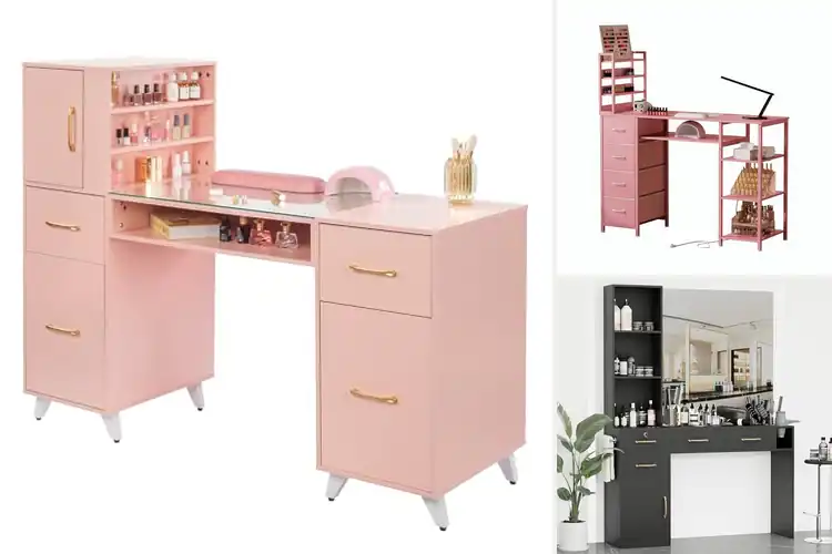 Detailed view of Best Beauty Salon Desks