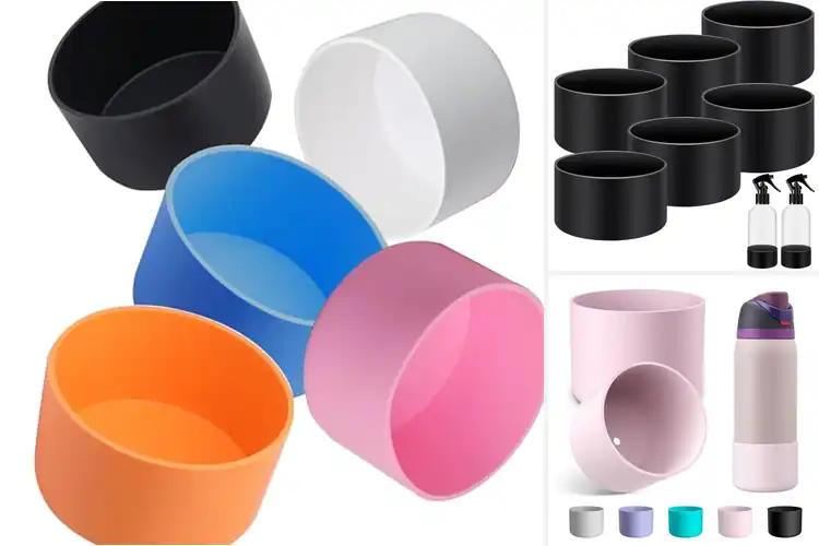 Detailed view of Best Bottle Bottom Covers: Slip-Free Grip in Bold Colors