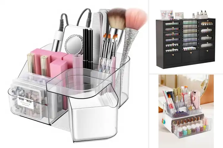 Detailed view of Best Cabineted Nail Station Organizers