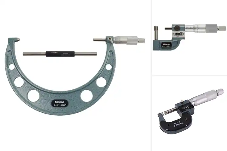 Detailed view of Best Carbide Faced Micrometers