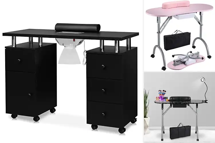 Detailed view of Best Comfortable Manicure Tables