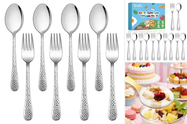 Detailed view of Best Dishwasher Safe Mini Cutlery Sets