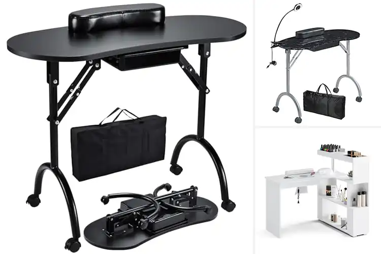 Detailed view of Best Durable Nail Salon Table