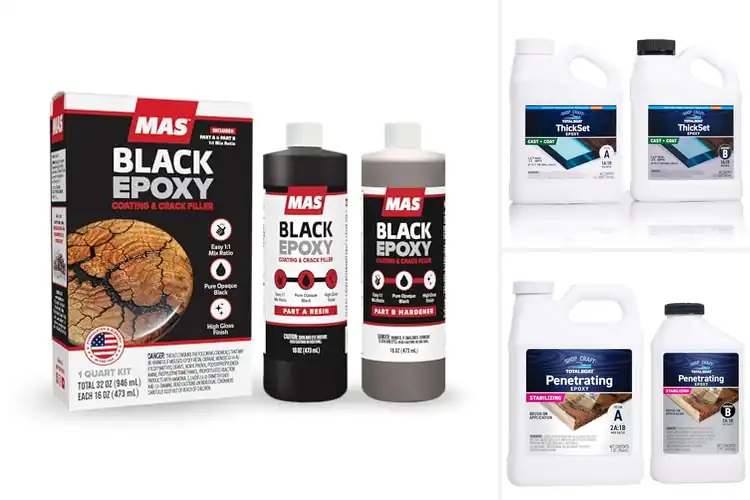 Detailed view of Best Epoxy For Wood Slabs