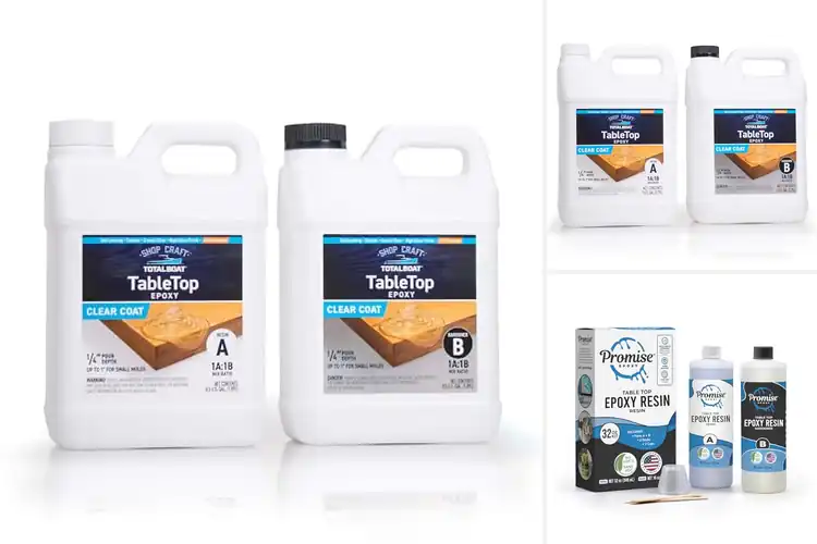Detailed view of Best Epoxy Tabletops