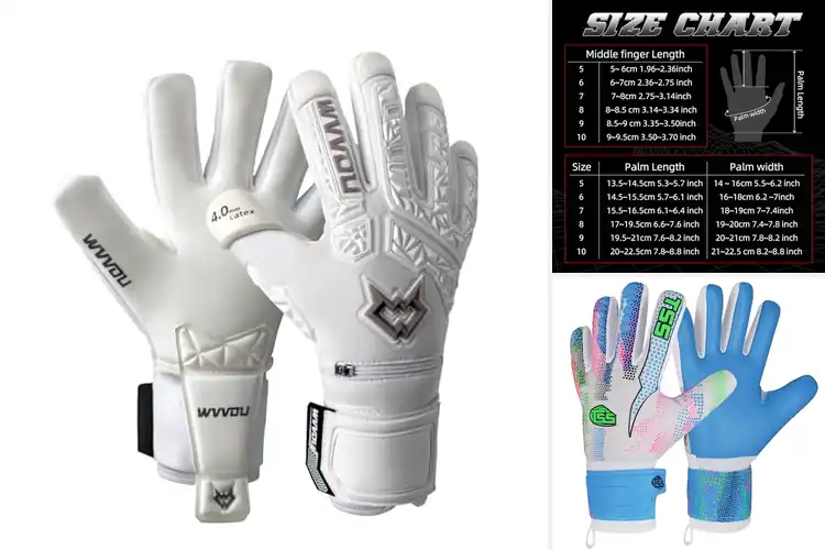 Detailed view of Best Finger Save Goalkeeper Gloves
