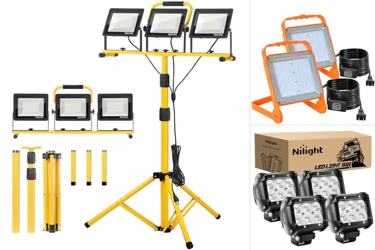 Detailed view of Best Flood Beam Work Lights for Safer, Brighter Work