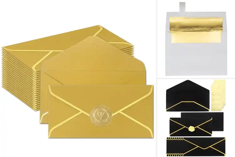 Detailed view of Best Gold Foil Envelopes