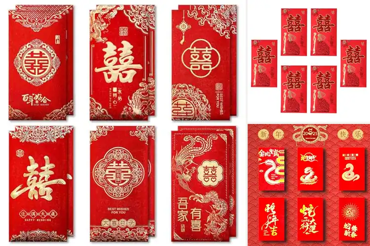 Detailed view of Best Gold Foil Hongbao Envelopes