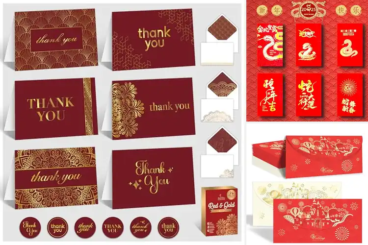 Detailed view of Best Gold Foil Red Envelopes Designs