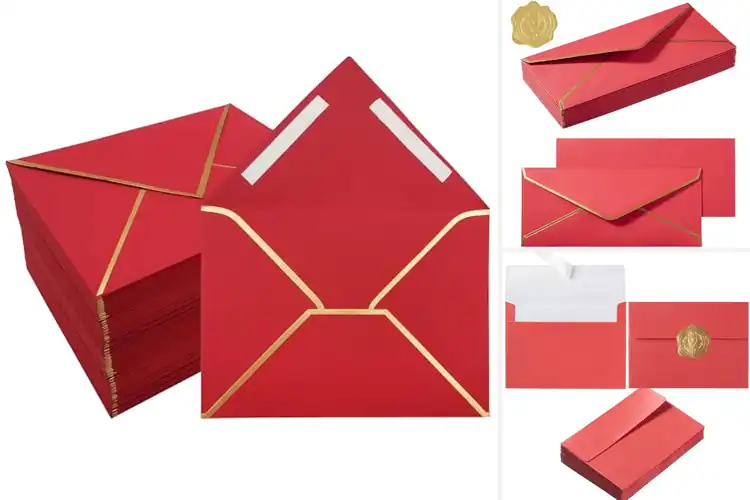 Detailed view of Best Gold Foil Red Envelopes for Stunning Impressions
