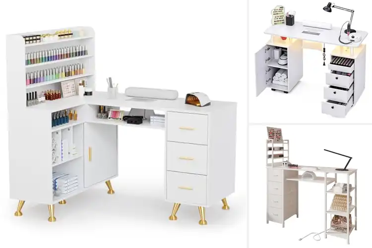 Detailed view of Best Heavy Duty Nail Desks
