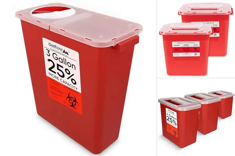 Detailed view of Best High Capacity Sharps Containers