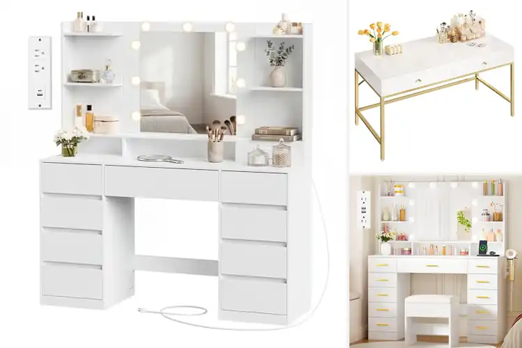 Detailed view of Best Home Makeup Tables