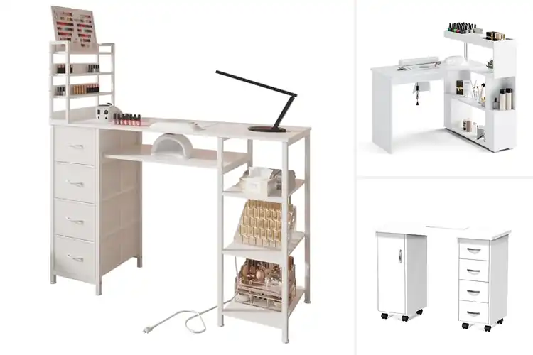 Detailed view of Best Home Salon Manicure Desk
