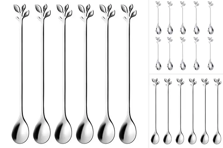 Detailed view of Best Leaf Handle Design Spoons