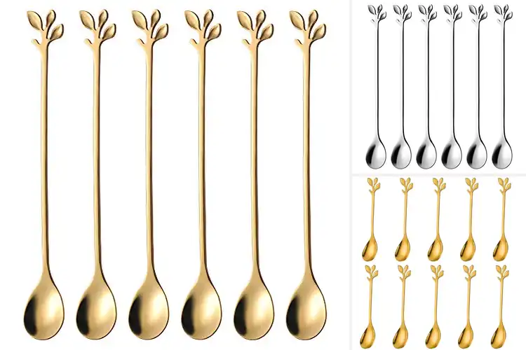 Detailed view of Best Leaf Handle Utensils For Elegant Tables