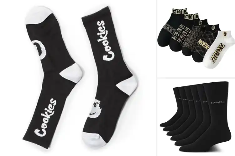 Detailed view of Best Logo Cuff Socks For Style