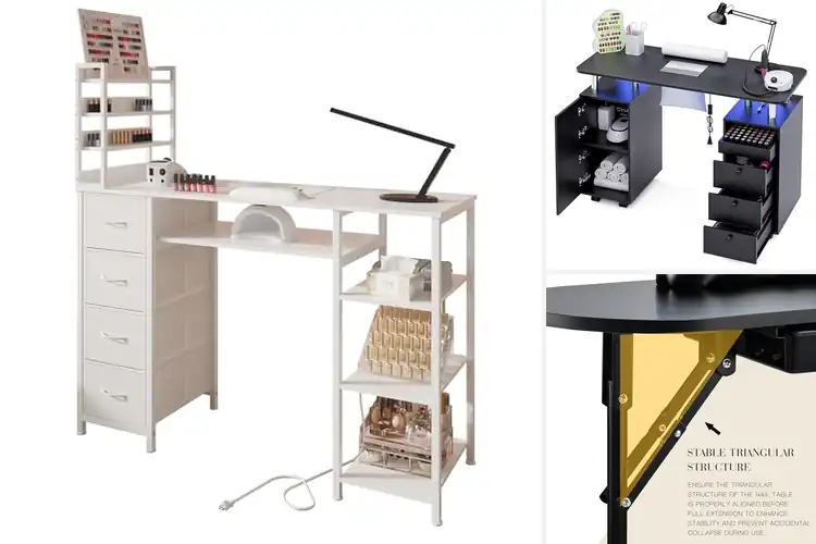 Detailed view of Best Manicure Tables For Nail Techs