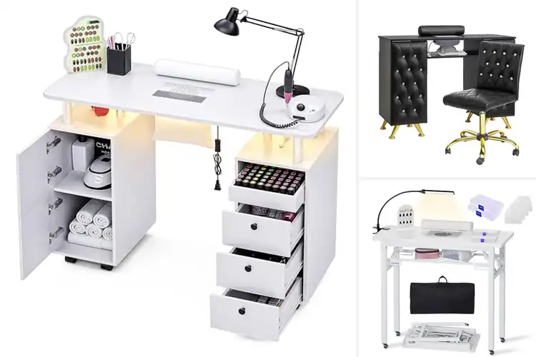 Detailed view of Best Manicure Tables Sets