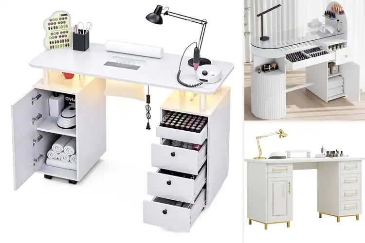 Detailed view of Best Modern Nail Desk: Top 10 Stylish & Functional Picks