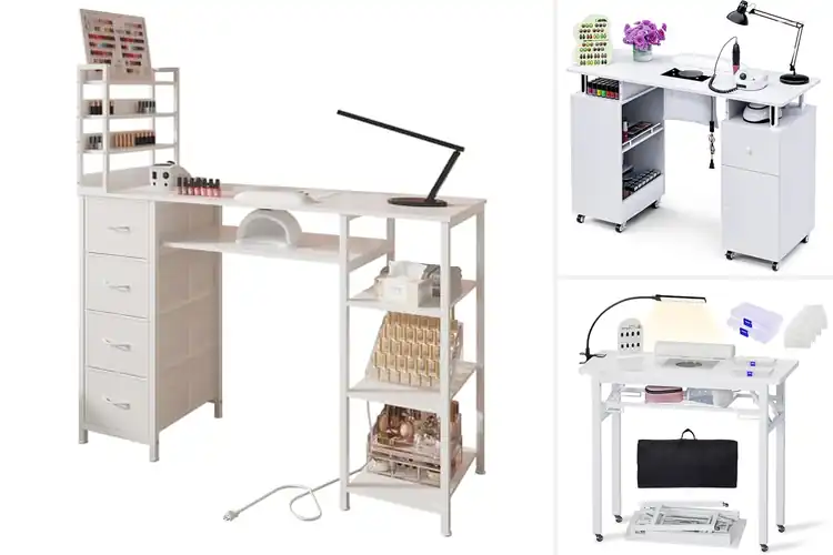 Detailed view of Best Multi Purpose Nail Desk For Home And Salon