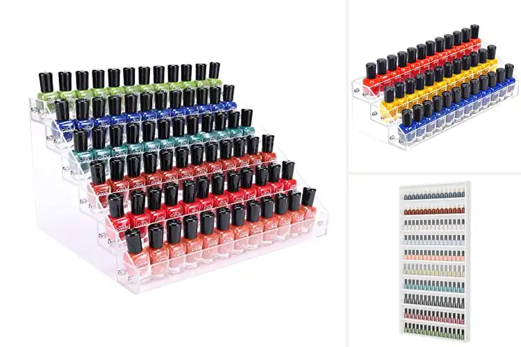 Detailed view of Best Multi Tier Nail Shelves to Organize Your Collection