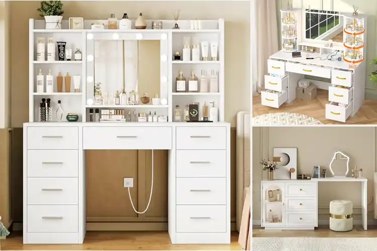 Detailed view of Best Multifunctional Makeup Vanities