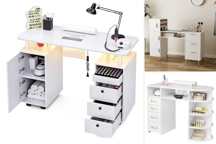 Detailed view of Best Multifunctional Nail Art Desks