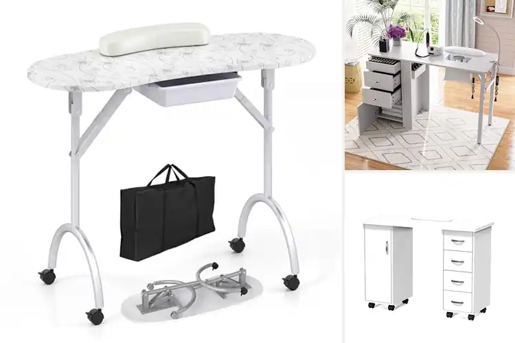 Detailed view of Best Nail Tables With Wrist Rests for Ultimate Comfort