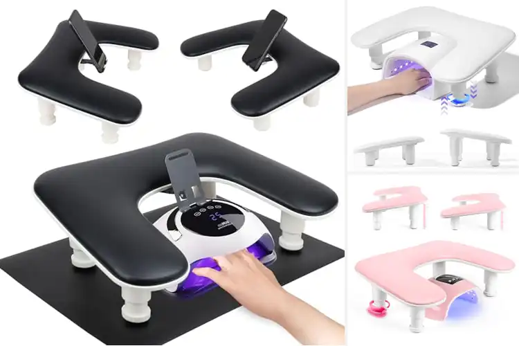 Detailed view of Best Nail Tech Desk With Wrist Rest