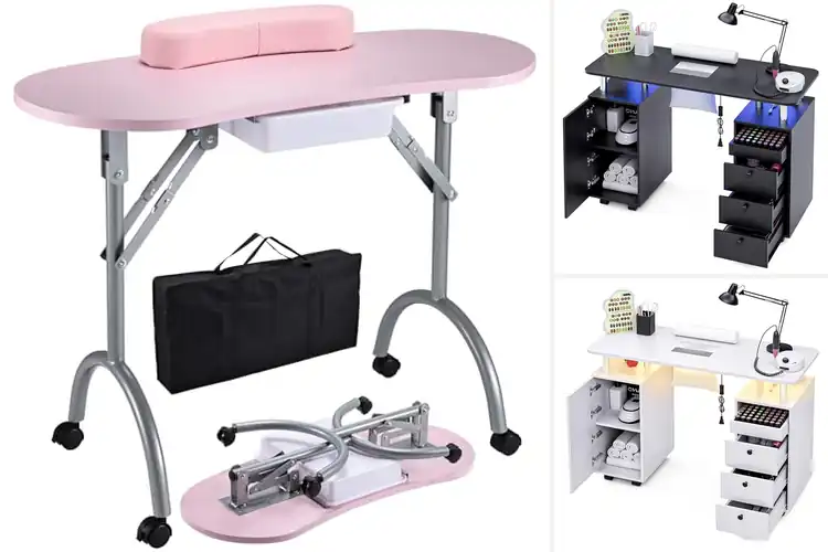 Detailed view of Best Nail Tech Tables