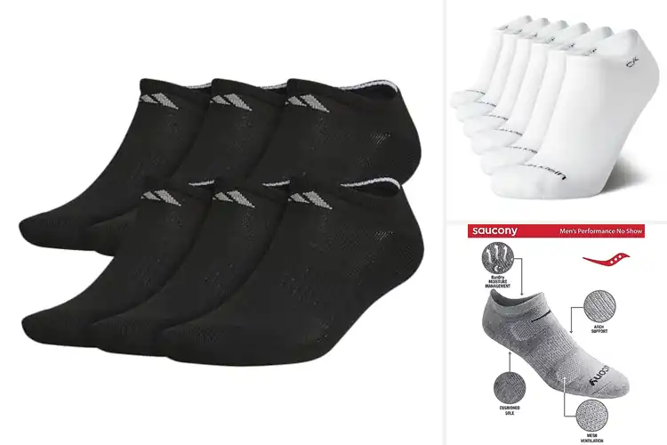 Detailed view of Best No Show Athletic Socks With Logo