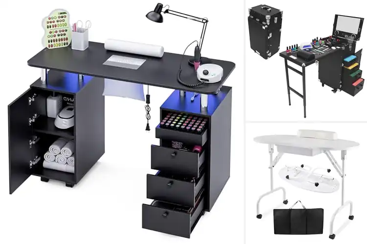 Detailed view of Best Organized Manicure Tables Storage