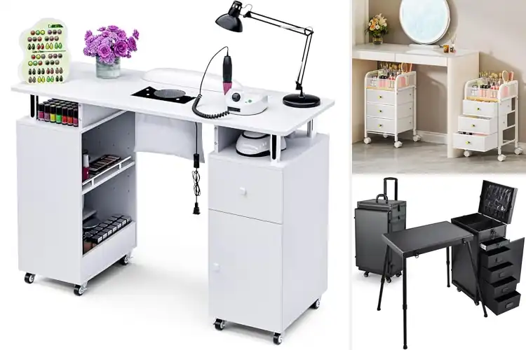 Detailed view of Best Organized Storage Solutions For Manicure Tables