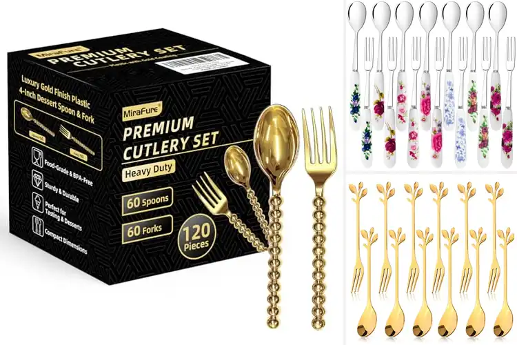 Detailed view of Best Party Mini Flatware Sets
