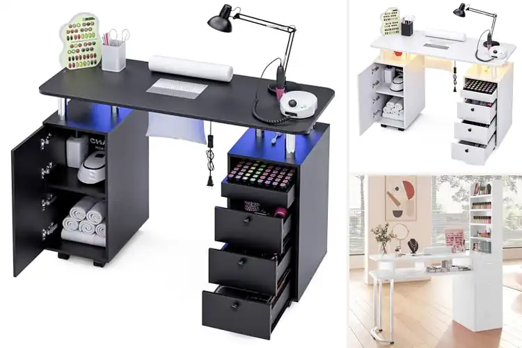 Detailed view of Best Salon Nail Workstations