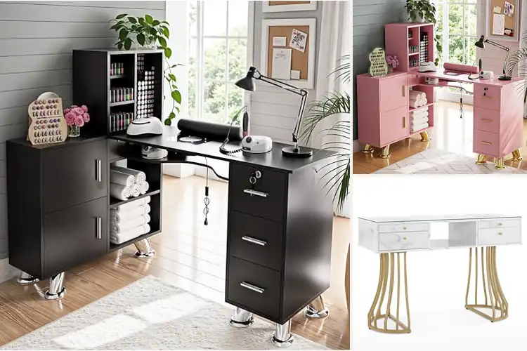 Detailed view of Best Salon Tables With Metal Legs