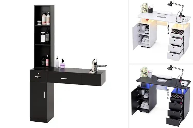 Detailed view of Best Salon Workstations