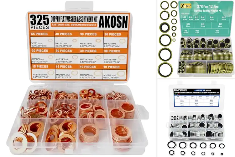 Detailed view of Best Seal Washer Kits: Top Picks for Every Project