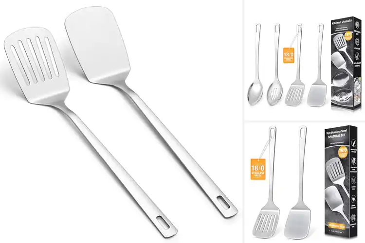 Detailed view of Best Stainless Steel Spatulas Set