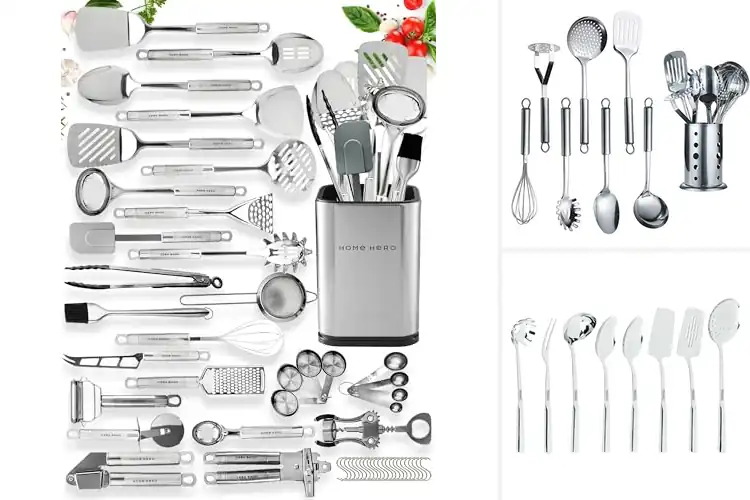 Detailed view of Best Stainless Steel Utensil Set