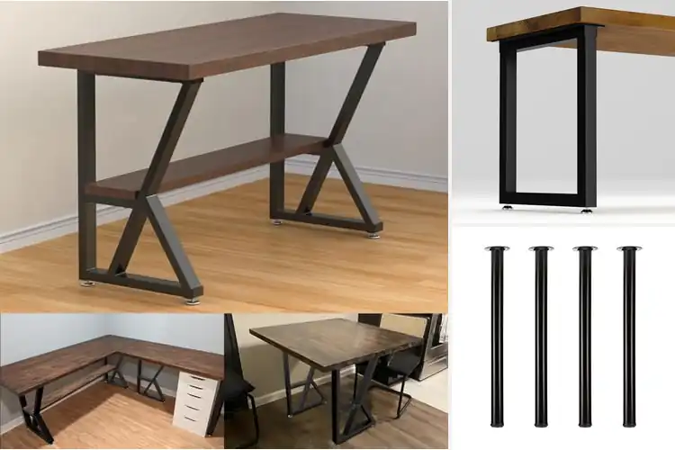 Detailed view of Best Sturdy Metal Leg Nail Desks