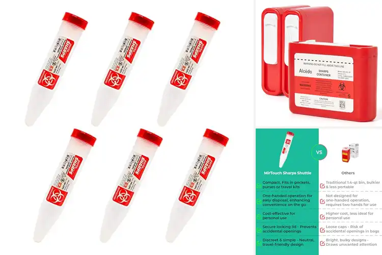 Detailed view of Best Travel Sharps Containers